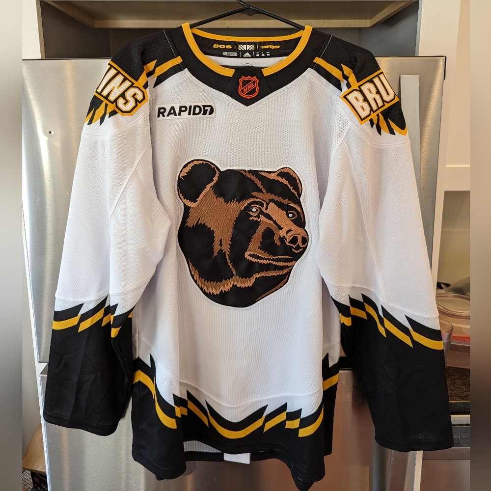 Authentic Bruins Reverse Retro Jersey (Size 46) - image 1